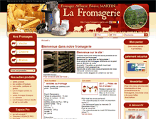 Tablet Screenshot of fromagerie-martin.com